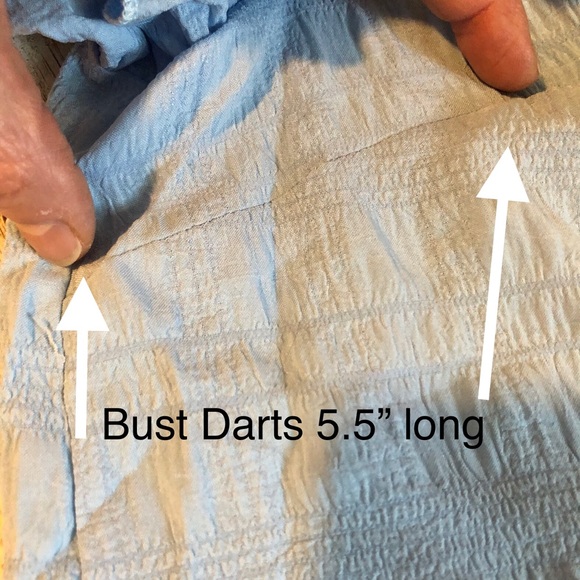 Crinkle fabric square neck top with ruffled sleeves -size L - NWT - Picture 9 of 11